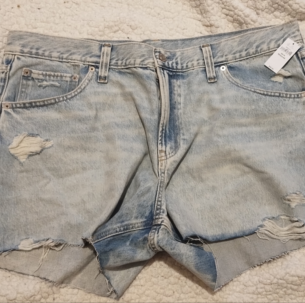 Distressed Denim Women Shorts